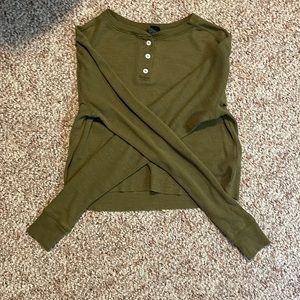 wild fable army green long sleeve